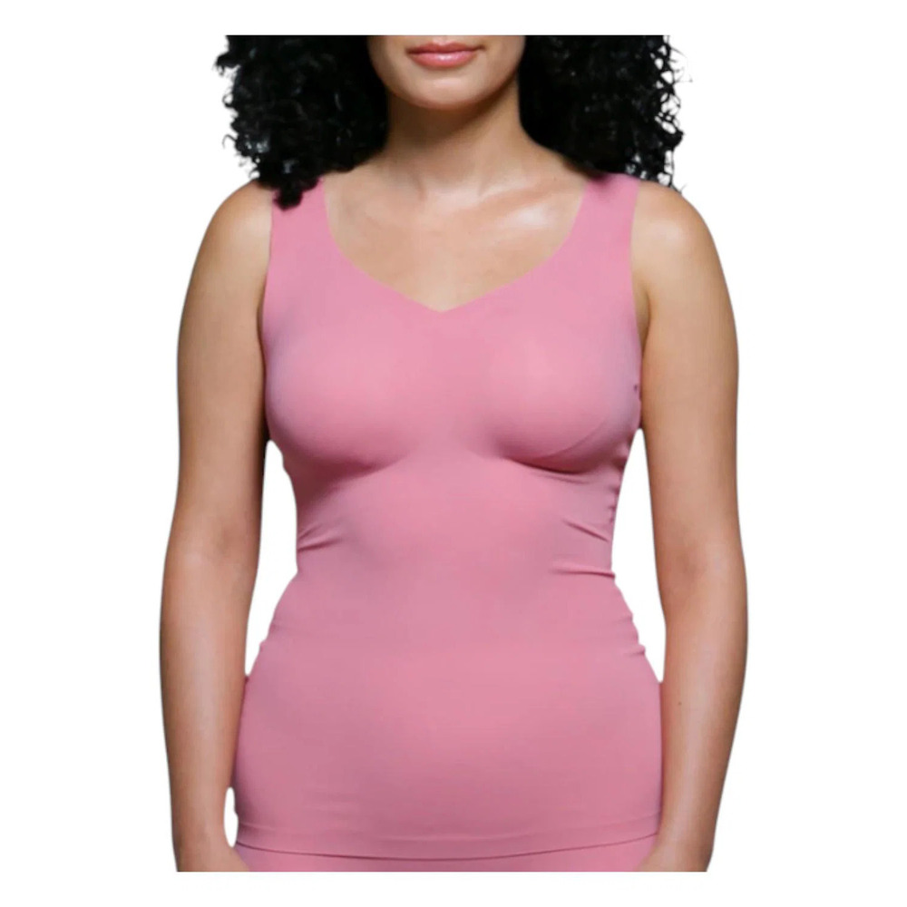 Rhonda Shear Butterknit Smoothing Tank Pink Mauve - Regular